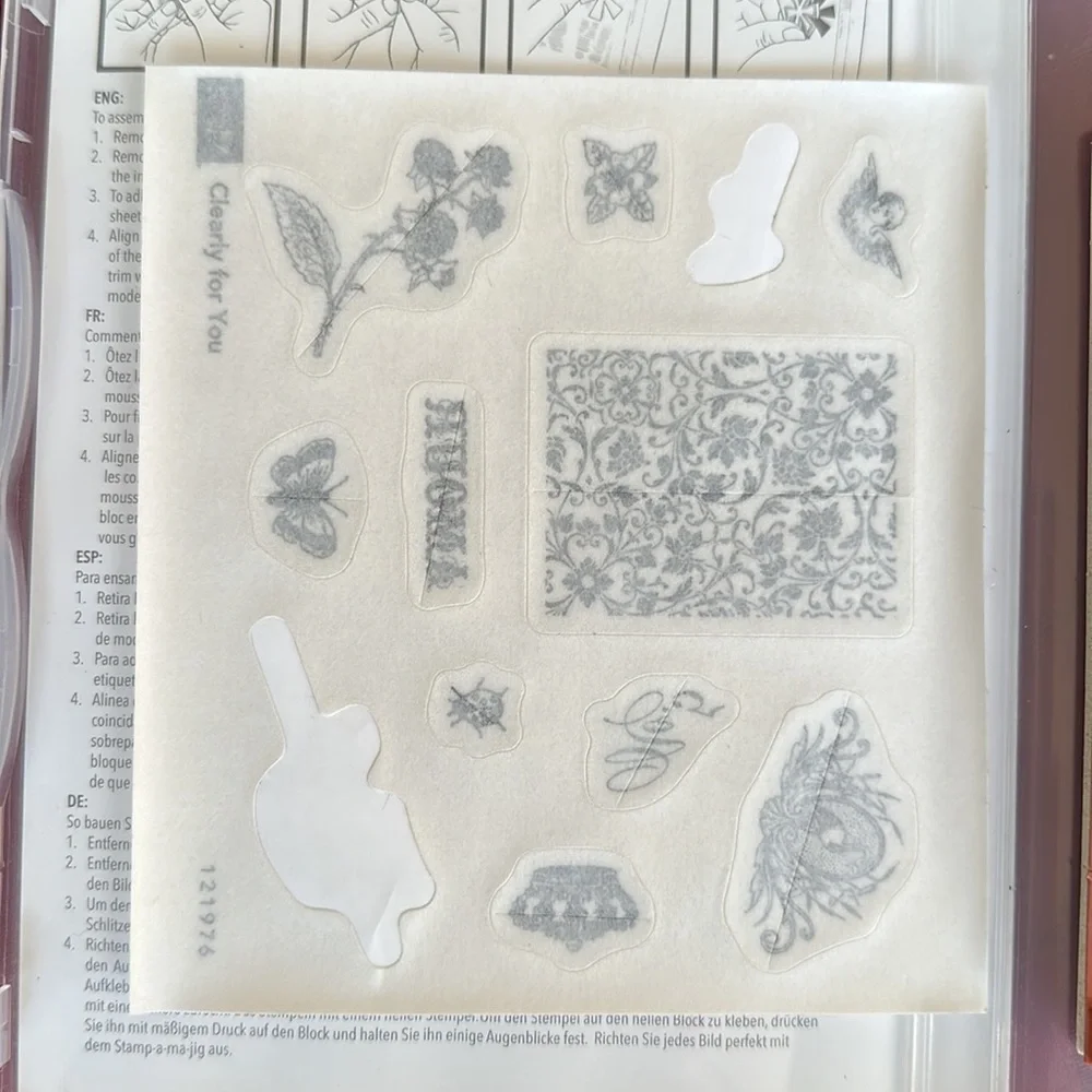 Stampin’ Up! RETIRED Clearly For You Stamp Set EUC - Picture 4 of 4
